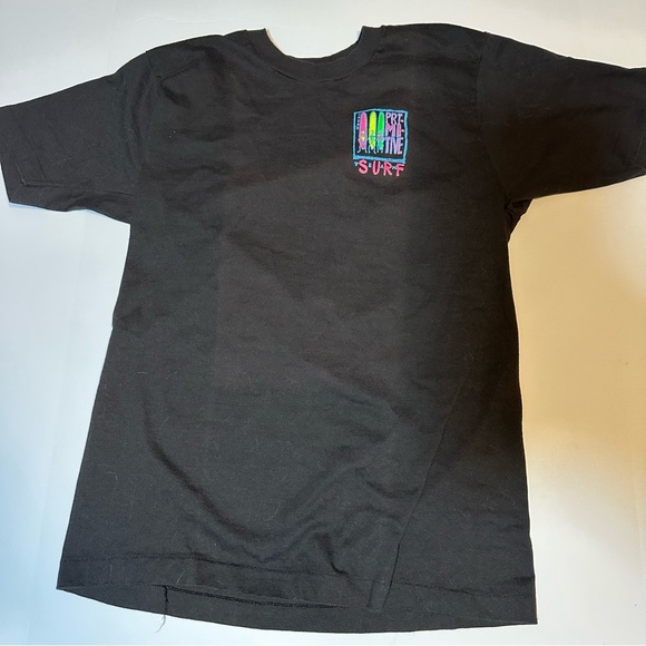 Vintage 90s Primitive Surf Team T Shirt Hawaii Neon Single Stitch - Picture 1 of 8
